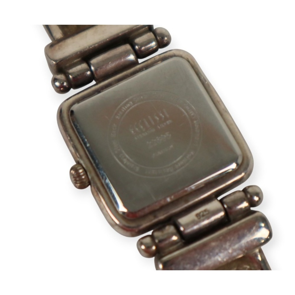 Ecclissi Sterling Silver and Leather Watch - Needs Battery - Picture 5 of 10